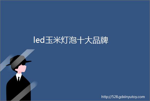 led玉米灯泡十大品牌